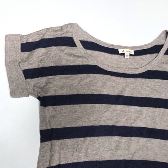 𝅺ruby Moon Short Sleeve Striped Sweater - Picture 4 of 7
